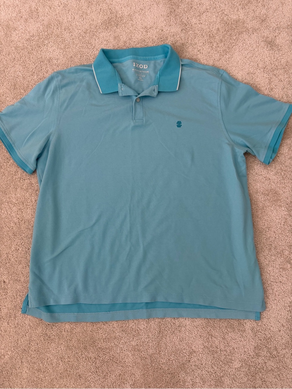 IZOD Men’s Light Turquoise Blue Polo Shirt